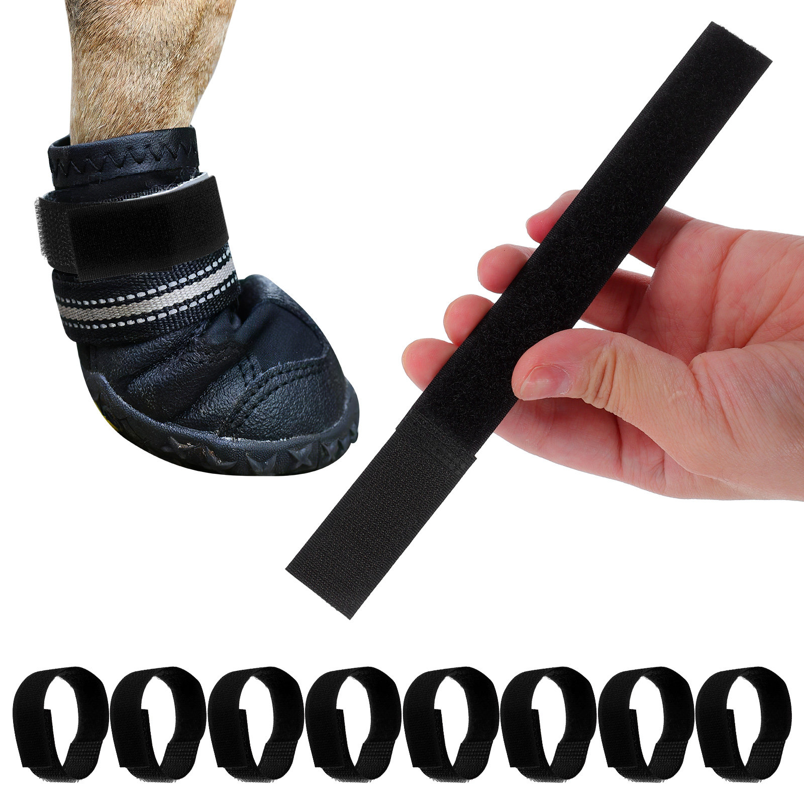 Dog Booties Paw Protector - 10 Adet Ayarlanabilir Evcil Hayvan Pati