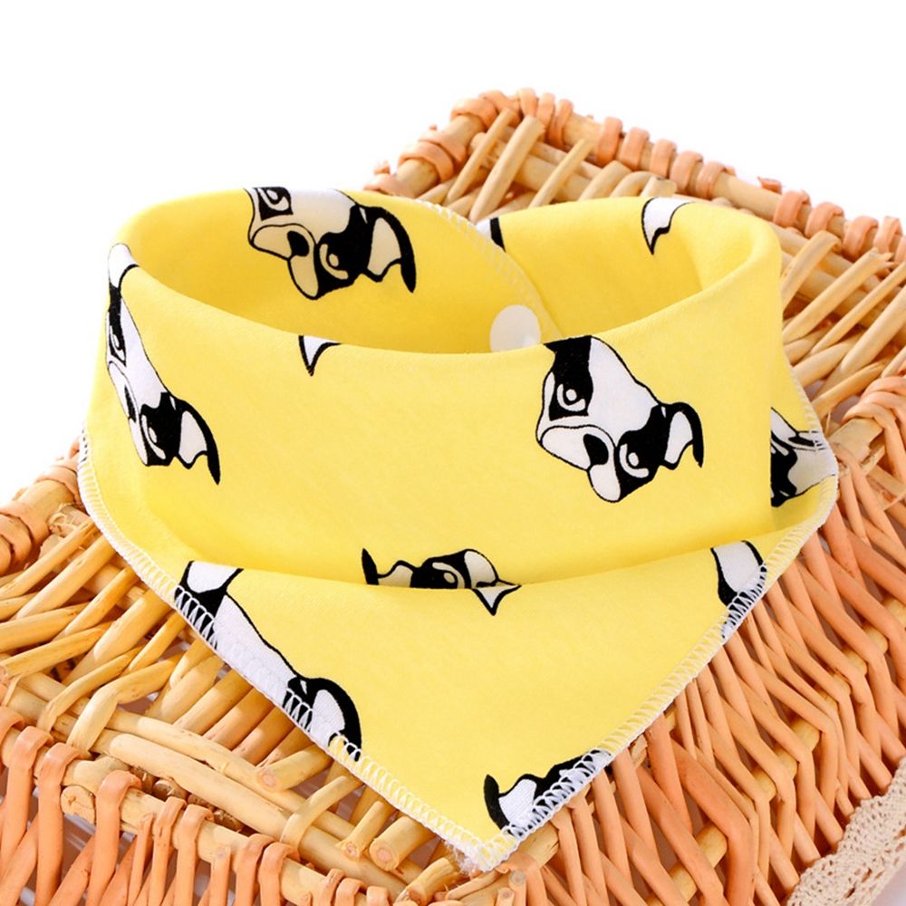 Dog Bandana Scarf - Beyaz Tavşan Ayı Ekose Bakım Aksesuarları