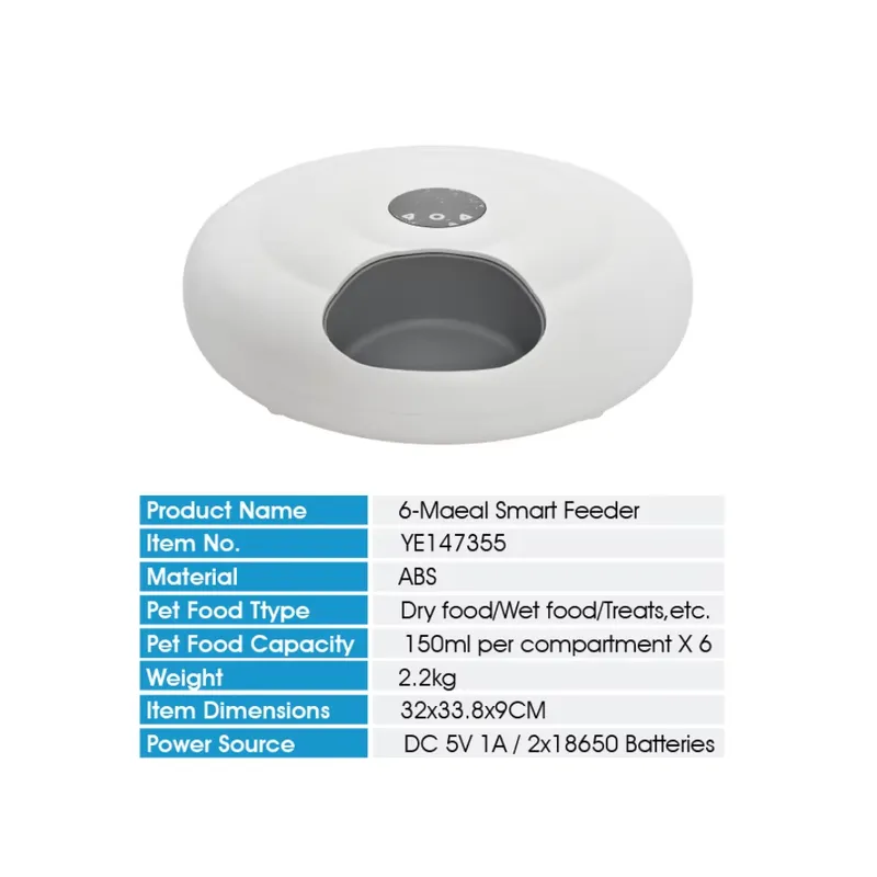Automatic Pet Feeder - Otomatik Evcil Hayvan Besleyici Akıllı Zaman
