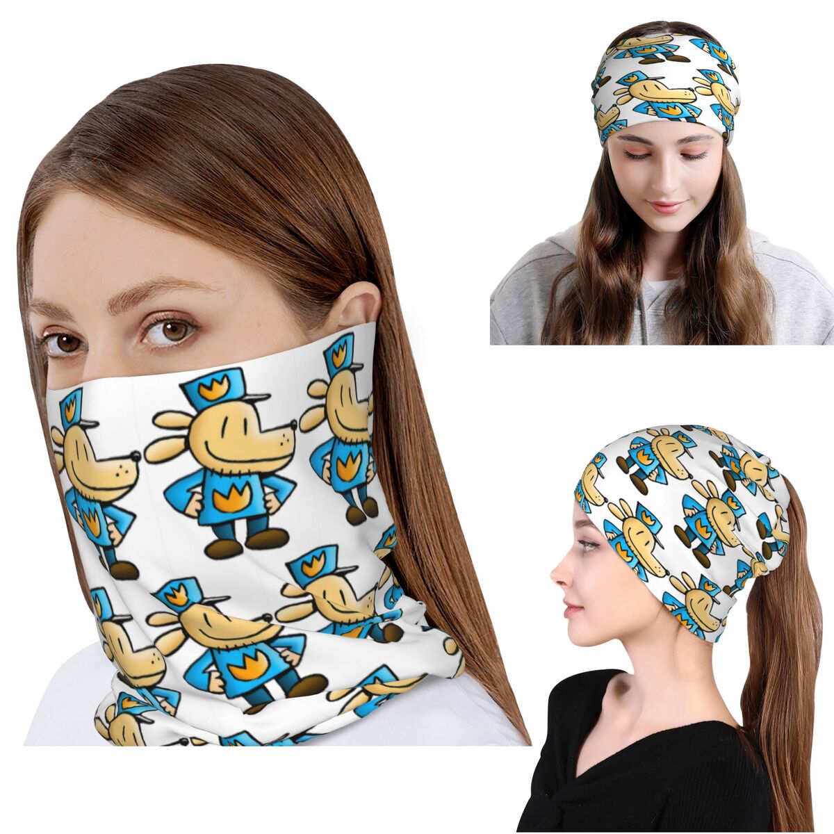 Dog Bandana Scarf - Köpek Adam Komedi Grafik Roman Bandana
