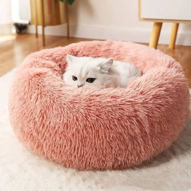 Pet Supplies In Australia - Parti Pamuklu Köpek Yatağı Kabarık Modern