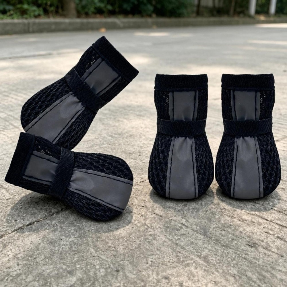 4 ADET/SET Dayanıklı Kaymaz Kö - Dog Booties Paw Protector incelemesi ve fiyatı
