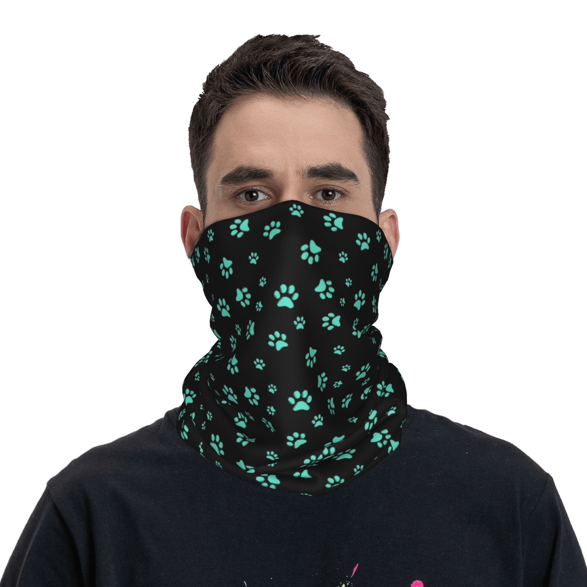 Özel Aqua Köpek Pati Baskı Des - Dog Bandana Scarf incelemesi ve fiyatı